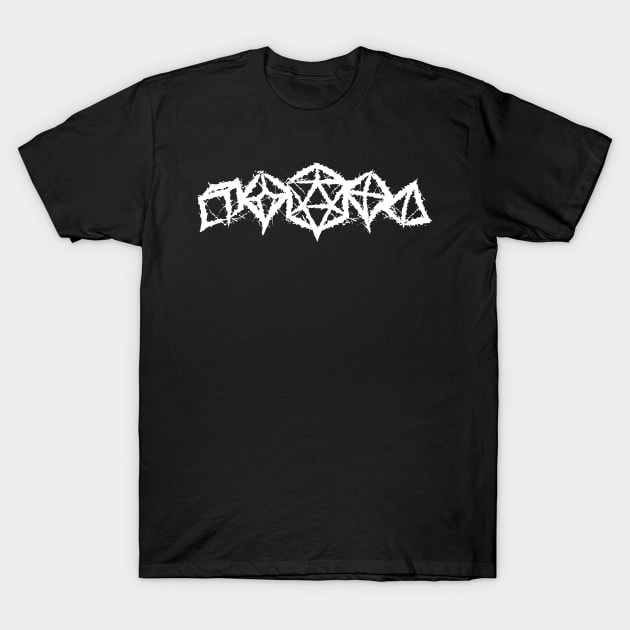 Heavy Metal DnD Dice Logo T-Shirt by DnlDesigns